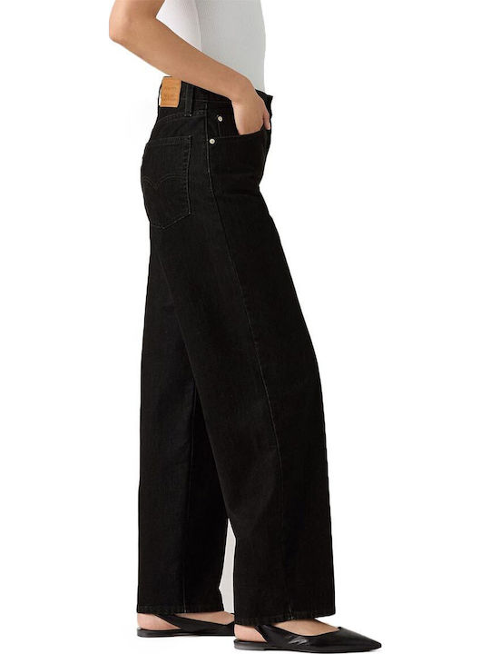 Baggy Dad Γυναικείο Jean Παντελόνι σε Dad Εφαρμογή Black
