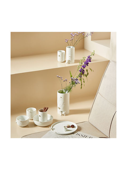 Raeder Decorative Vase White 3x3x13cm