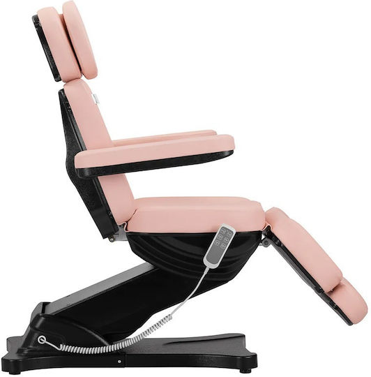Scaun Pentru Cosmetică Roz Cu Înălțime Reglabilă Și Mecanism Electric De Ridicare Electric