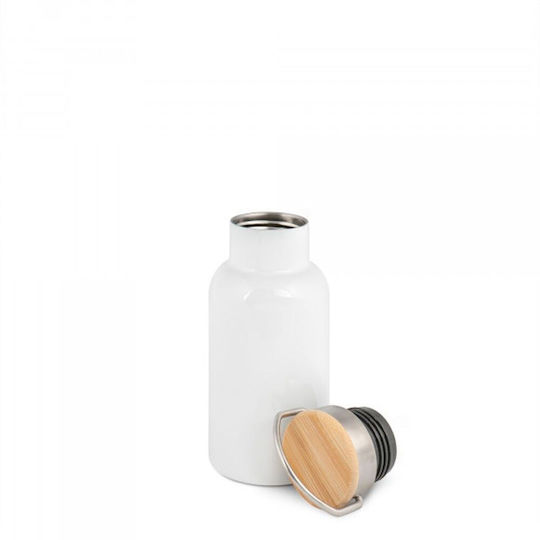 Koupakoupa Spiderman Kid Бутилка Термос Неръждаема стомана 350мл White с Мундщук, Дръжка и Сламка