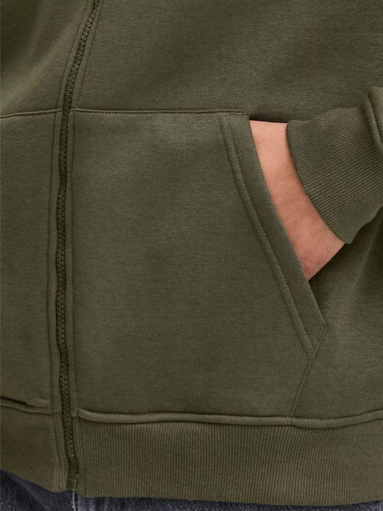 Cardigan With Hood Forest Green
