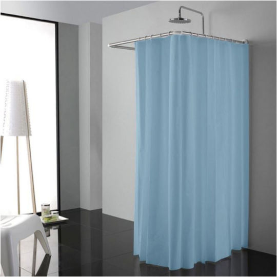Shower Curtain 180x180cm Blue Grey