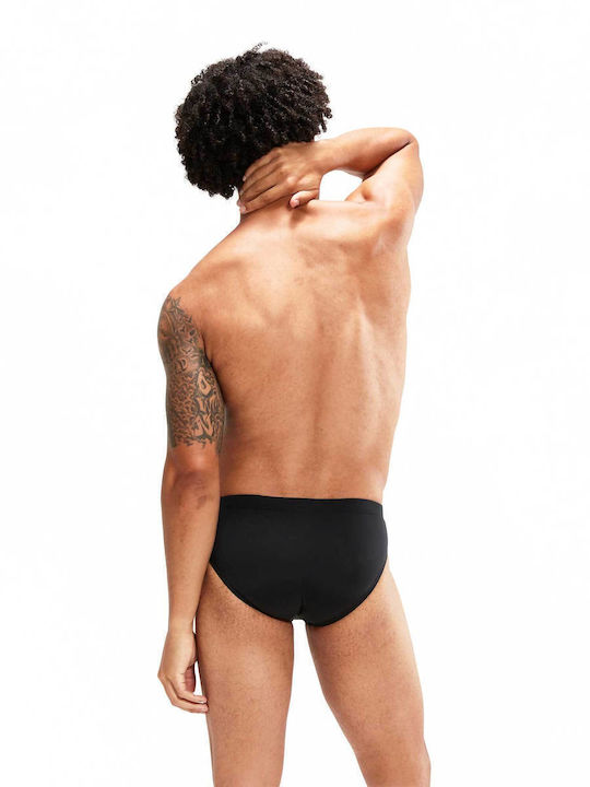 Herren-Bademode Slip Schwarz mit Gestreift