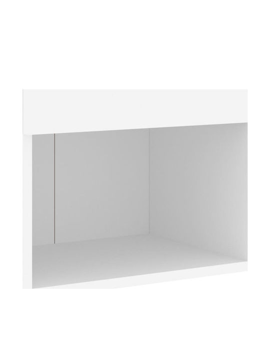 Living Room TV Unit with Lighting White