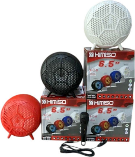 Kimiso QS-612 Bluetooth Speaker 8W with Radio and Battery Life up to 4 hours Red