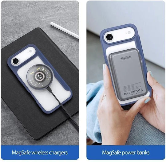 Dux Ducis Wallet Synthetic Leather / Silicone Blue (iPhone Air)