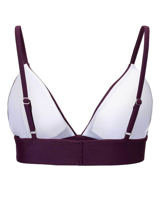 Triangle Bikini Top with Adjustable Straps Beach Red