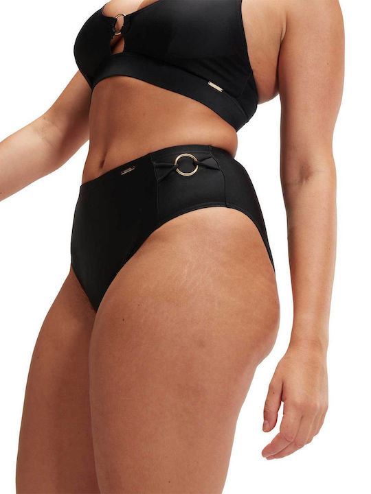 Bikini Slip Hohe Taille Black