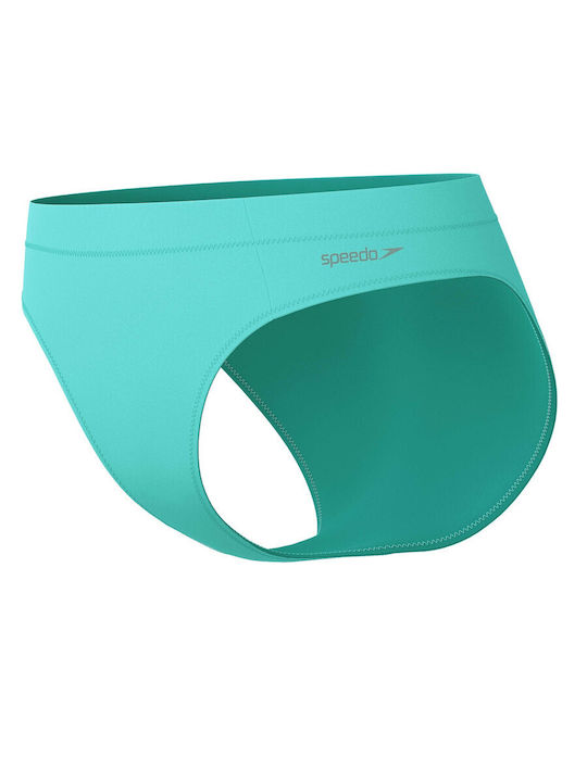 Solid Bikini Slip με Κορδονάκια Blue