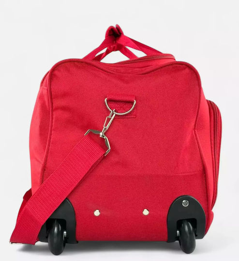 RCM Sack Voyage Red with Wheels Fabric L52xW26xH26cm