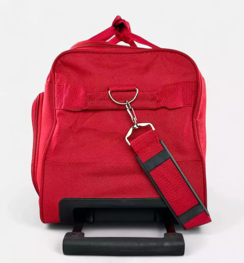 RCM Sack Voyage Red with Wheels Fabric L52xW26xH26cm
