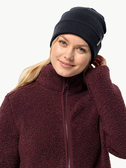 Beanie Unisex Beanie mit Rippstrick in Blau Farbe