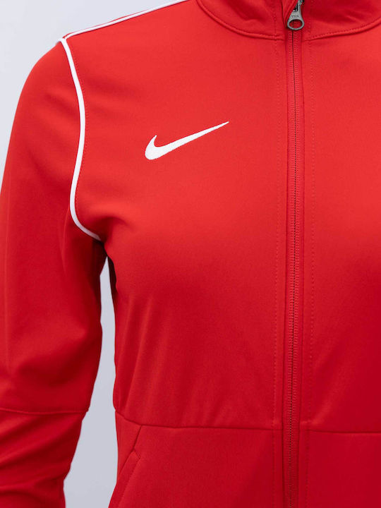 Park20 Women's Cardigan with Zipper Red