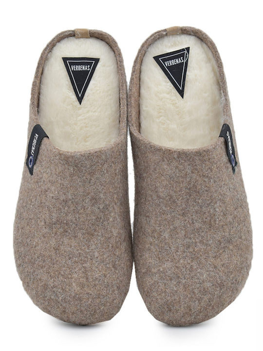 Damen Hausschuhe Braune Anatomische Winterpantoffeln