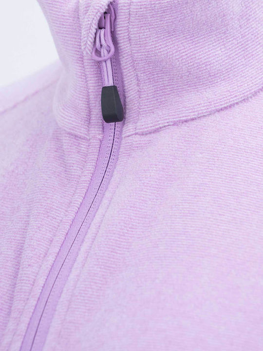 Γυναικεία Ζακέτα με Φερμουάρ Purple