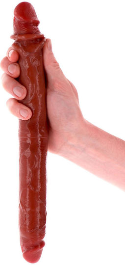 Διπλό Dildo Καφέ 35cm