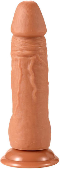 Realistisches Dildo mit Hoden und Saugnapf Fleisch