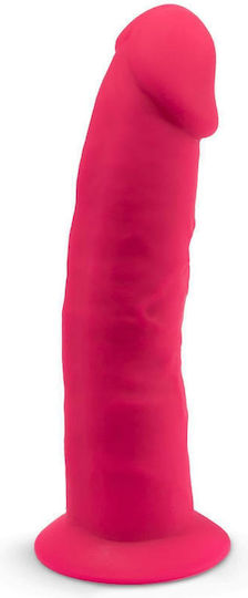 SilexD Dual Density Model 2 Glass Dildo With Suction Cup Pink 15cm