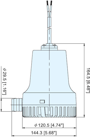 Eval Αντλία Σεντίνας για Σκάφος Αυτόματη 1750 TMC-12V 110lt/min