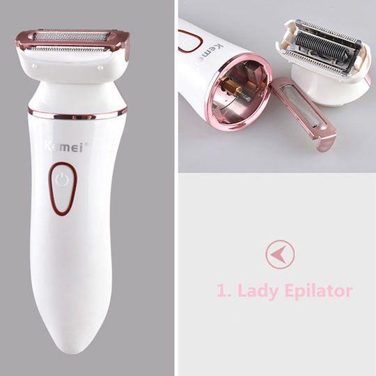 Kemei Αποτριχωτική Μηχανή Epilator για Πρόσωπο, Σώμα & Μπικίνι KM-7202