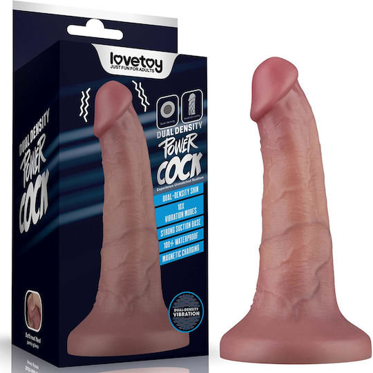 Lovetoy Dual Density Power Cock Realistic Vibrator Flesh