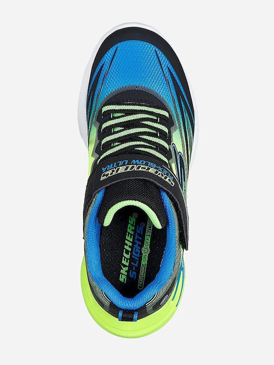 Kids Sports Shoes Running with Hoop & Loop Closure Blue