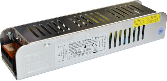 Viokef Τροφοδοτικό LED IP20 Ισχύος 100W με Τάση Εξόδου 24V