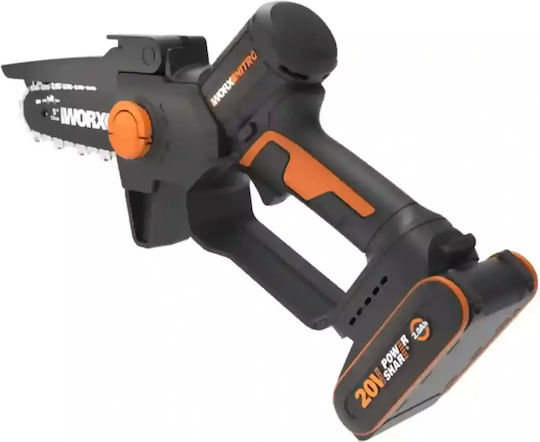 Worx Pruning Battery Chainsaw 1x2Ah Brushless 20V 1.1kg with Blade 12cm