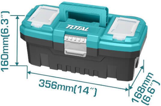 Total Geantă pentru scule Plastic cu tabacheră Dimensiuni: L35.6xA16.8xÎ16cm