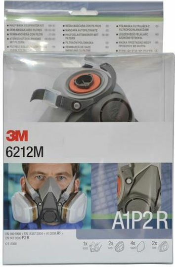 3M Μάσκα Μισού Προσώπου με Φίλτρο A1P2 R