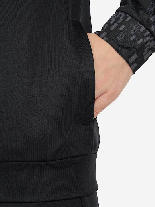 Αθλητική Παιδική Ζακέτα με Κουκούλα Black