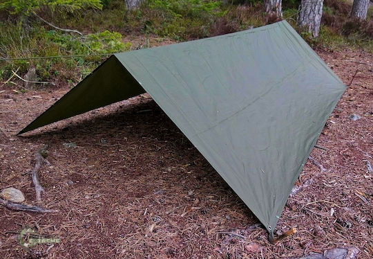 Mil-Tec Μουσαμάς 120gr/m² 3.85x5μ. Ελαφρού Τύπου Χακί
