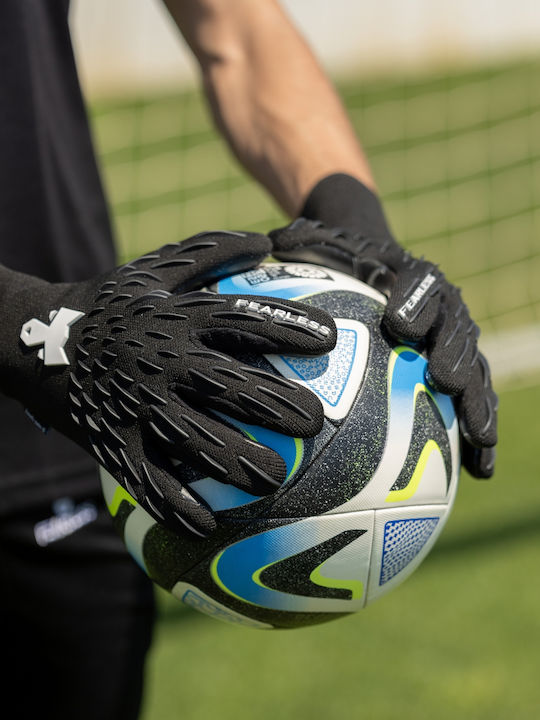 Fearless Goalkeepers Wolf Pro+ Adults & Kids Goalkeeper Gloves Black Onyx Black