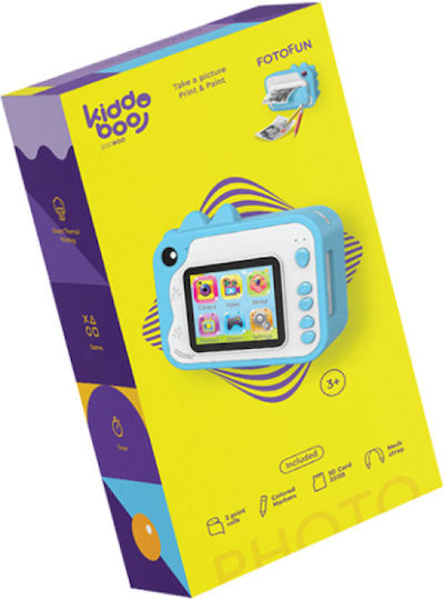 Kiddoboo FotoFun Children's Camera 2MP with Thermal Printing Optical Zoom 3x Blue