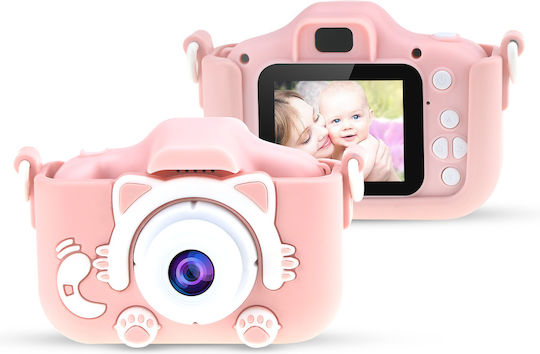 Q1 Kitty Kids Kinderkamera 12MP Rosa