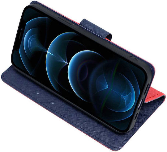 Sonique Trend Wallet Δερματίνης / Σιλικόνης Κόκκινο (Huawei Nova 5T / Honor 20 / Honor 20)