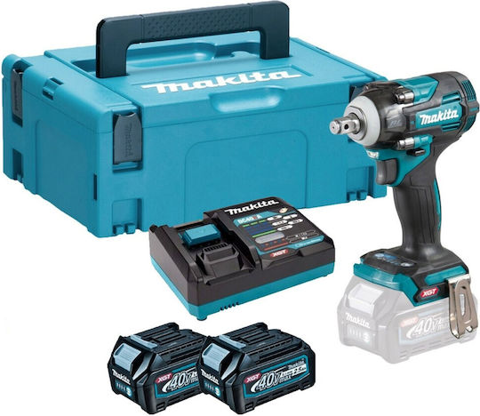 Makita XGT Impact Wrench Battery 40V 2x2.5Ah with Socket 1/2"