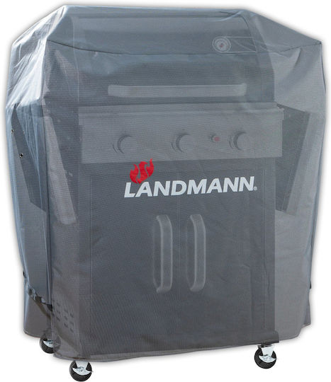 Landmann Acoperire Grătar Gri din Poliester cu Protecție UV 96bucx60bucx120buc