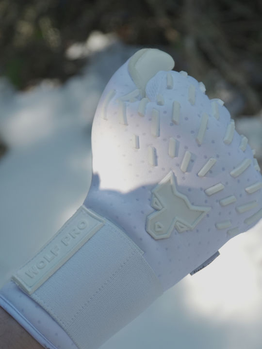 Fearless Goalkeepers Wolf Pro Adults & Kids Goalkeeper Gloves White