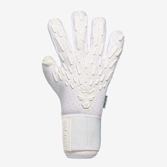 Fearless Goalkeepers Wolf Pro Γάντια Τερματοφύλακα Ενηλίκων & Παιδικά Λευκά