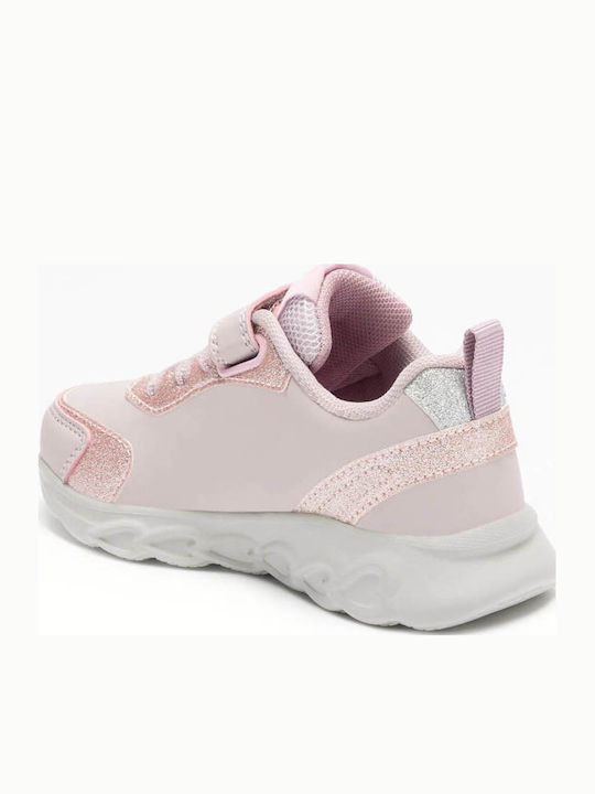 Unicorn Παιδικά Sneakers με Σκρατς & Φωτάκια Ροζ