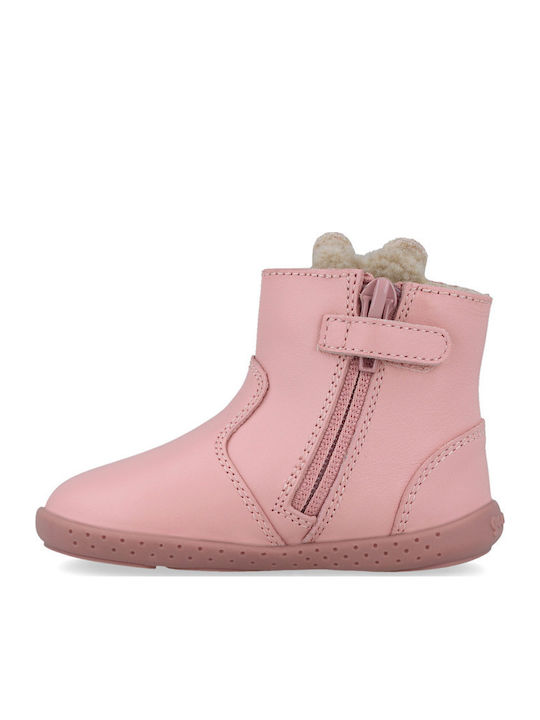 Kids Boots with Zipper Pink