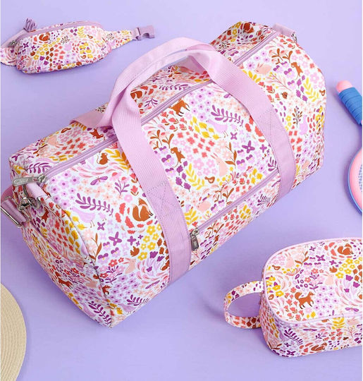 A Little Lovely Company Sack Voyage Pink Fabric L46xW22.5xH25cm