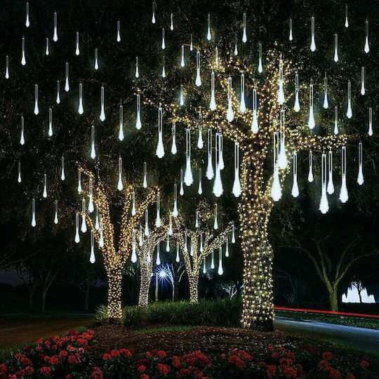 8 Λαμπάκια LED 3μ. x 50εκ. Λευκά τύπου Βροχή