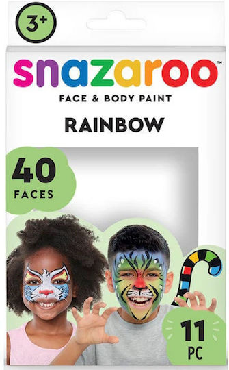 Rainbow Carnival Face Painting 2ml Multicolored 11pcs