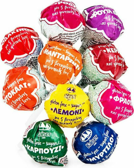 Kaiser 1889 Lollipop with Mandarin Flavour No Added Sugar 10gr