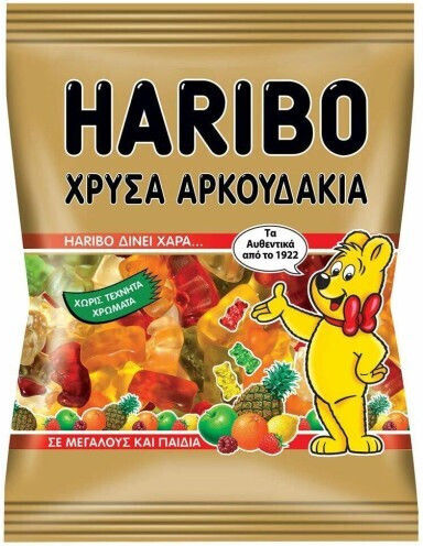 Haribo Jellies Goldbaren with Flavor Fruit 1pcs 100gr