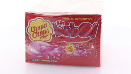 Chupa Chups 60 Τσίχλες Big Babol με Γεύση Φράουλα 5gr