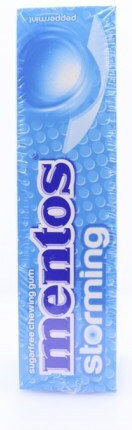 Mentos 12 Chewing gum Storming with Μέντα Flavour Sugar Free 12pcs 33gr