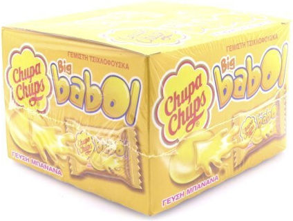 Chupa Chups 60 Big Babol mit Geschmack Banane 1Stück